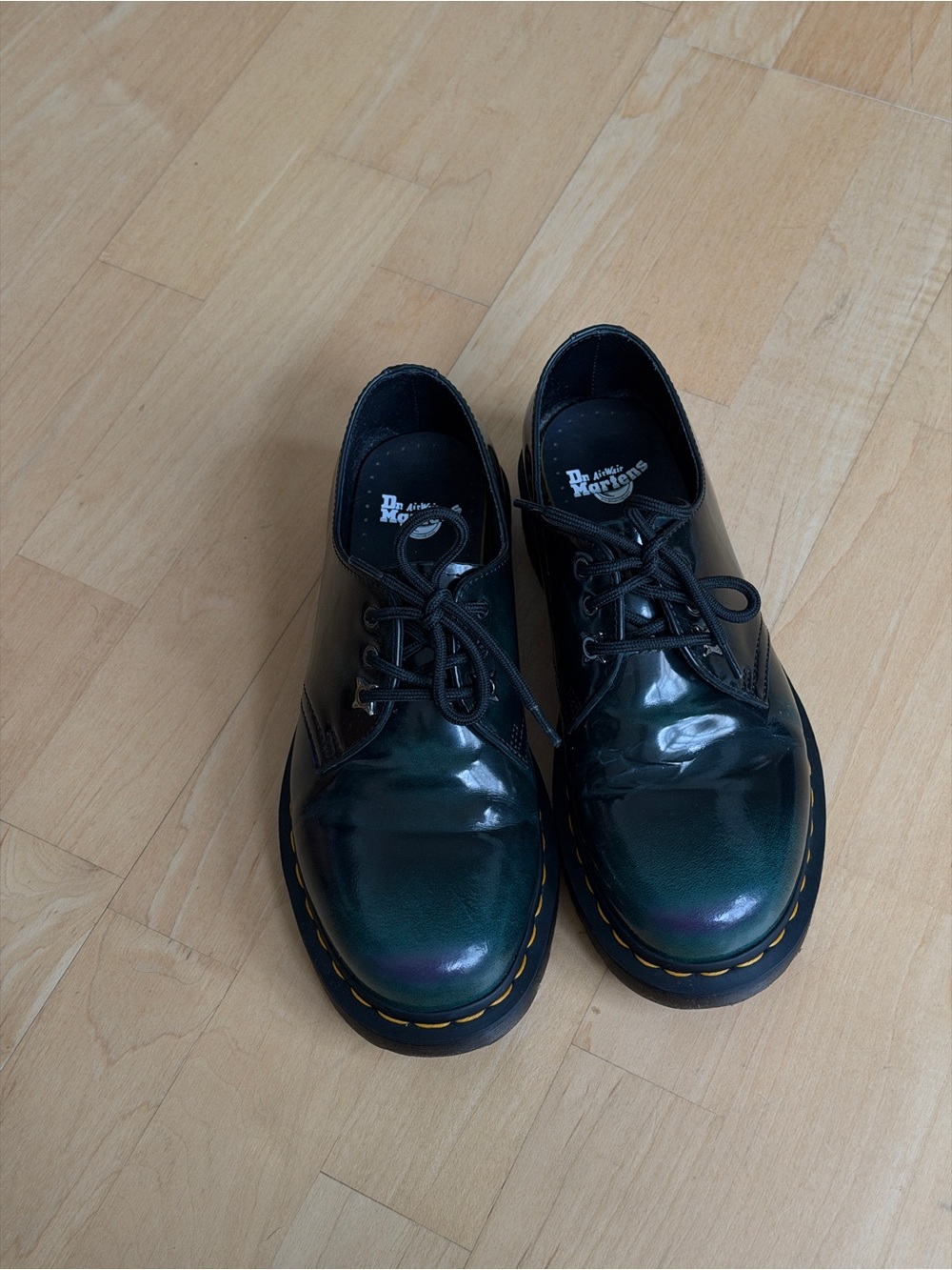 Dr. Martens Women's Oxford in Green/Black